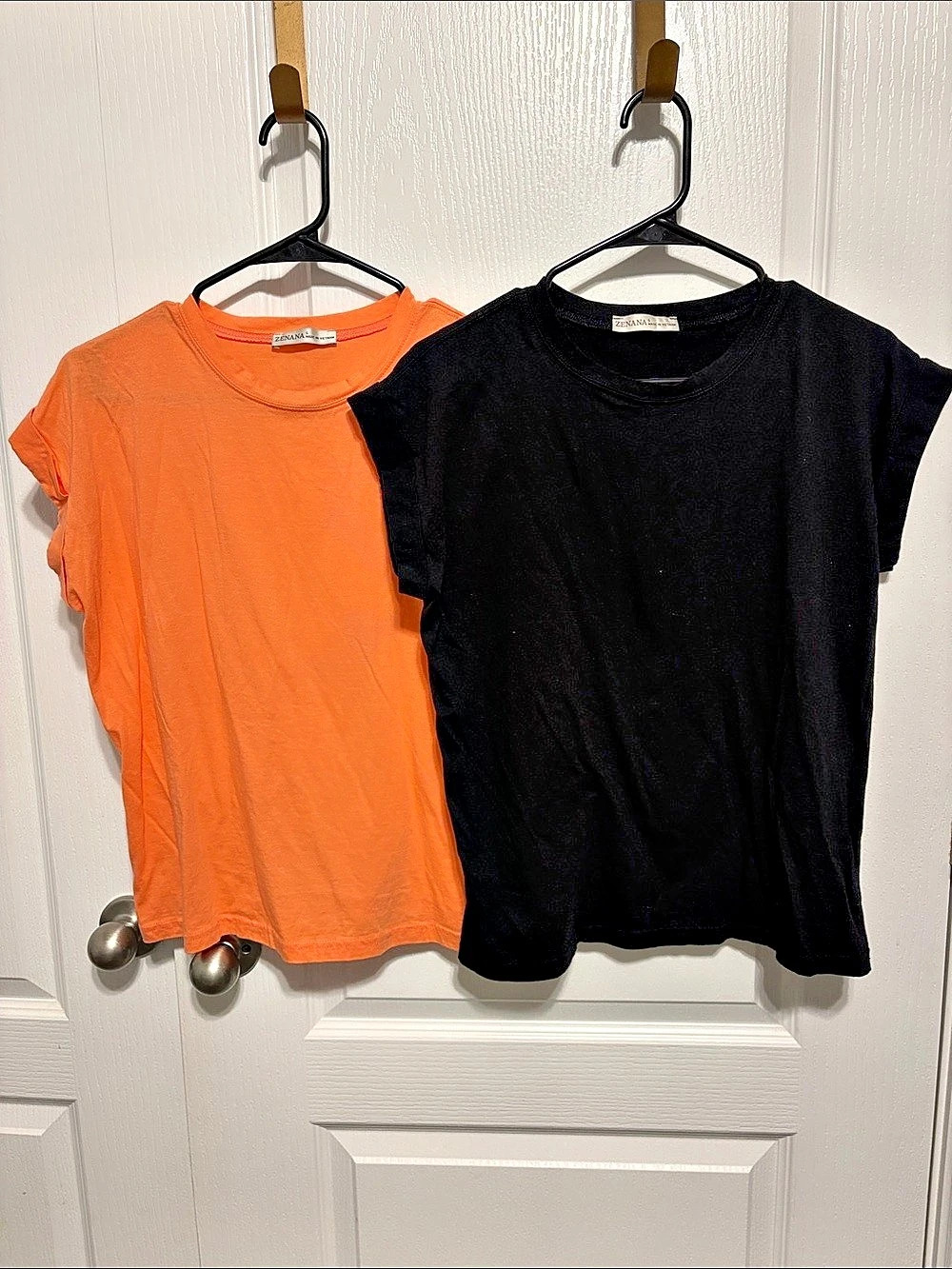 Zenana Cotton Modal Slub Rolled Sleeve T-Shirt Small 4 top bundle